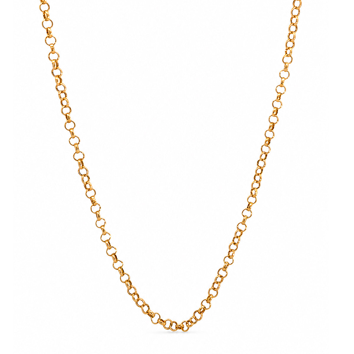 Cadena Roll On grande en oro 18K